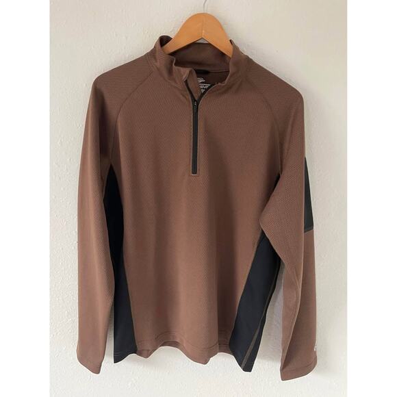 Men’s Obermeyer Athletic Sport Long Sleeve Bamboo 1/4 Zip Pullover Size Large - Picture 1 of 7